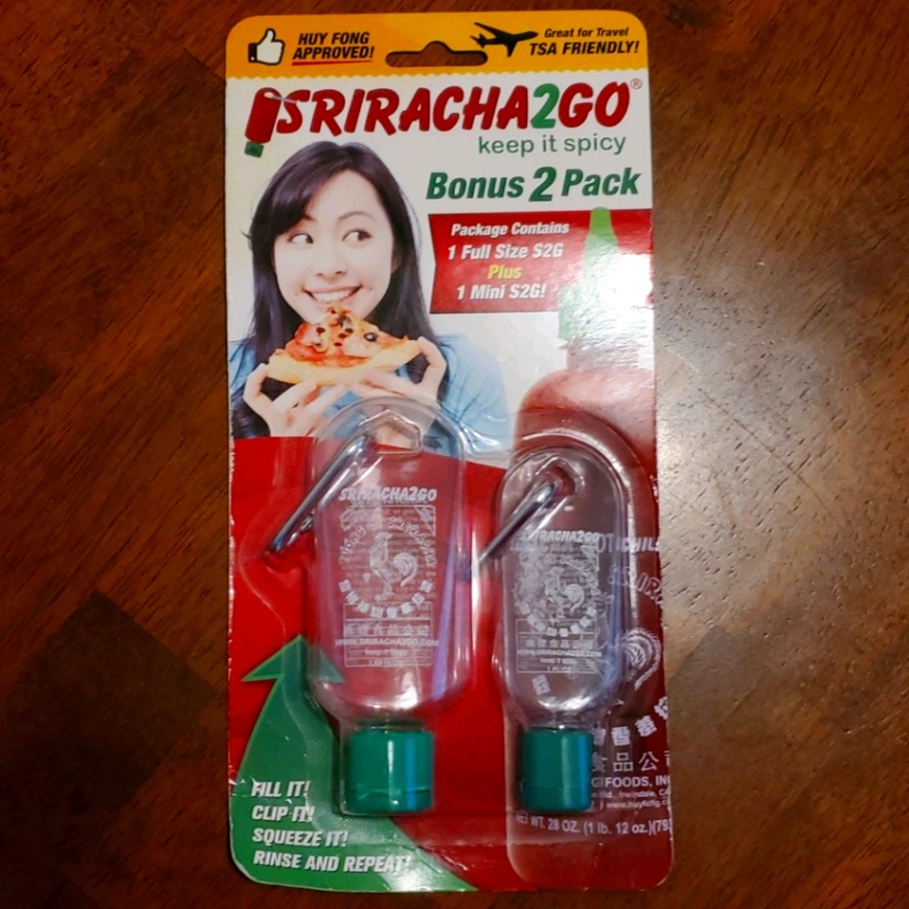 Sriracha2Go Hot sauce bottle keychains
